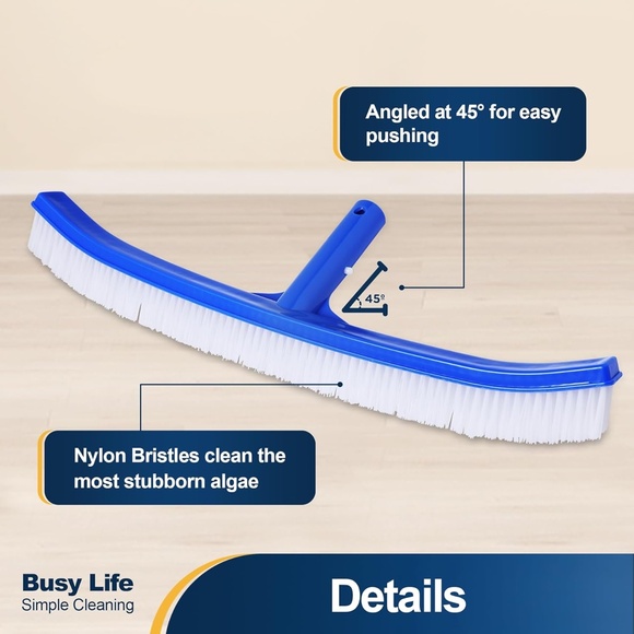 18" Swimming Pool Heavy Duty Wall Tile Cleaning Brush Head - Pole Not Included - Picture 5 of 9